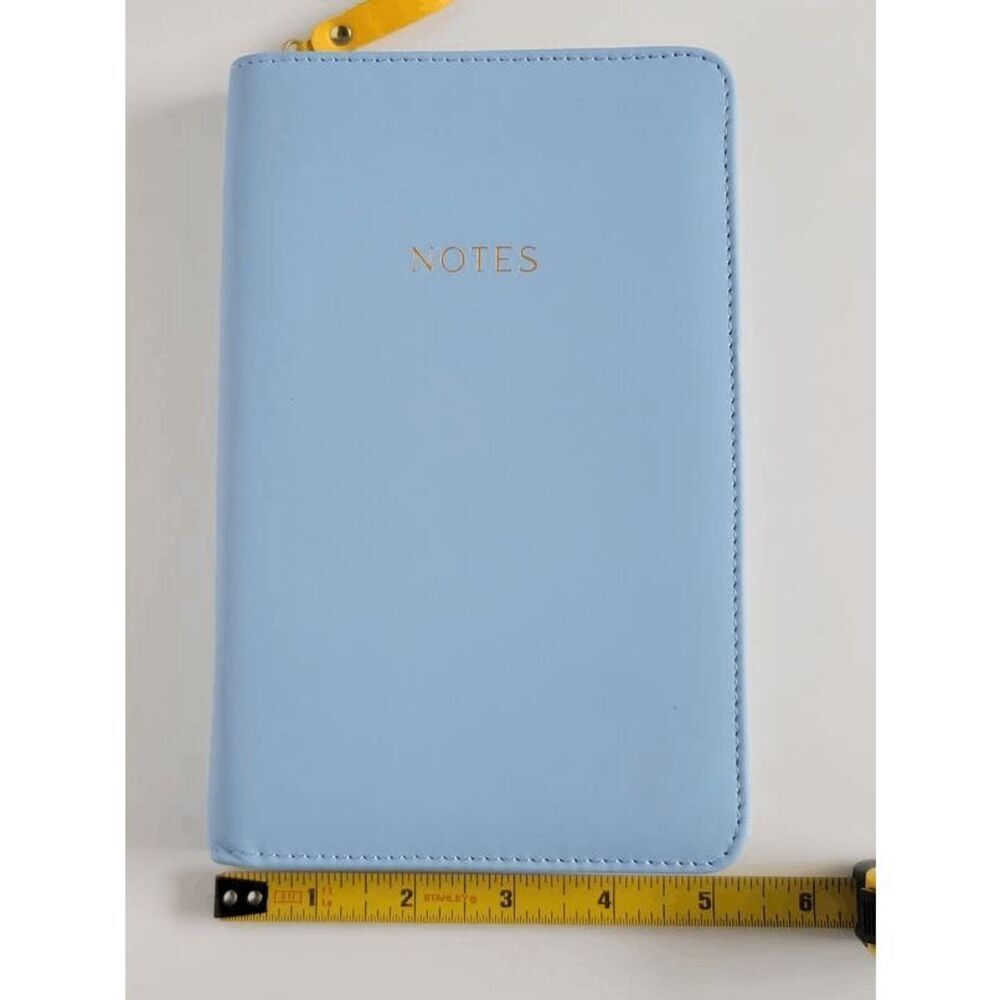 Padded Blue Zip Notes Journal - Picture 5 of 16